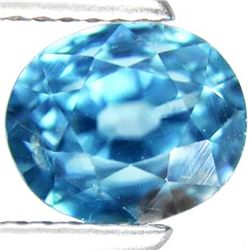 4.05ct Natural Cambodian Blue Zircon Oval (GEM-35139)