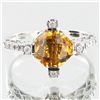 Image 1 : 17.54twc Citrine Diamond 14k Gold Ring (JEW-3397)