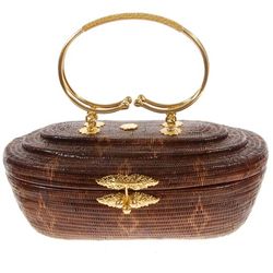 Finely Hand-woven Lipao Gold plate Handbag (ACT-023)