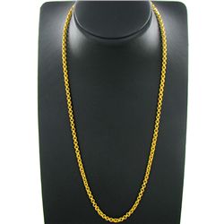 Gold Vermeil Amulet Necklace Chain HEAVY (JEW-3593)