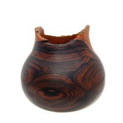 Ebony Burl RARE Hand Carved Vase (DEC-207)