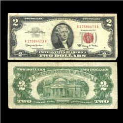 1963 $2 Silver Certificate Nice Condition SCARCE (COI-4716)