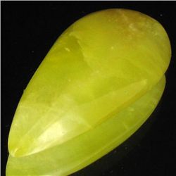 34.25ct Lemon Prehnite Cabochon (GEM-35689)