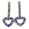Image 3 : 51twc Tanzanite/Diamond 14k Necklace/Earring Set (JEW-1753)