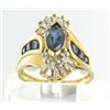 Image 2 : 2.6ct Ceylon Blue Sapphire & Diamond 10k Ring (JEW-1470)