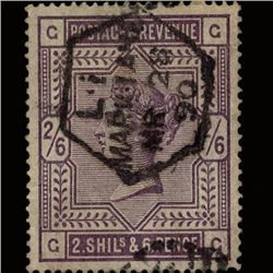 1884 RARE GB 2.5s Deep Lilac Used Stamp (STM-1559)