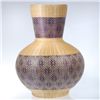 Image 1 : Hand Woven Bamboo Covered Vase (DEC-010)