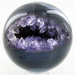 3165ct Crystal Agate Amethyst Sphere (MIN-000087)