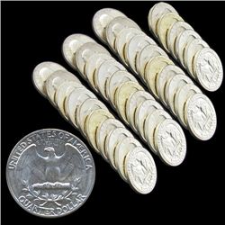 1964P GW 25c Silver BU MS64/65 40pc Roll 7.2oz! (COI-7894)