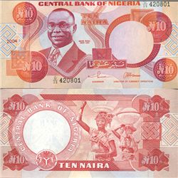 2004 Nigeria 10 Niara Note Crisp Unc Note (COI-4023)