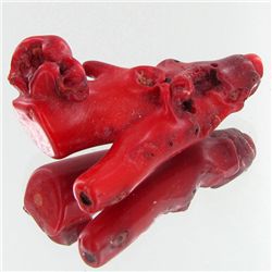 109.1ct Red Coral Freeform (MIN-000651)