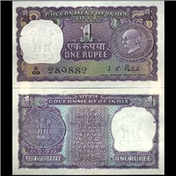 1969 India 1 Rupee Ghandi Anniv. Crisp Unc (CUR-06193)