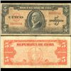 Image 1 : 1950 Cuba 5 Peso Note Circulated (CUR-06374A)