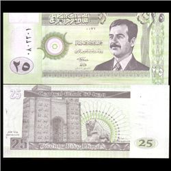 2002 IRAQ2 5 Dinars Crisp Unc Note (COI-3805)