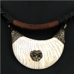 Tibet Bone Nickel Bead Choker Necklace (JEW-3205)