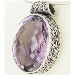 285twc Purple Pink Amethyst Sterling Pendant (JEW-3334)