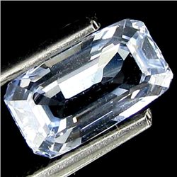 1.58ct Emerald Cut Aqua Blue Ceylon Sapphire (GEM-20316)