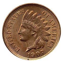 1907 Indian Cent Uncirculated MS66 RED (COI-7523)