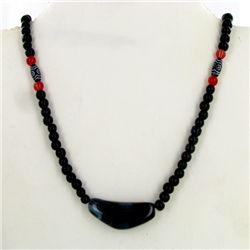 Tibet Dzi Bead Necklace (ANT-1666)