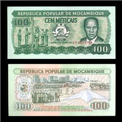 1983 Mozambique 100 Meticils Crisp Unc Note (COI-4565)