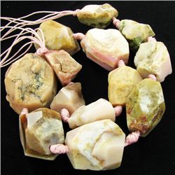 810twc Natural Pink Opal Chunk Strand (JEW-3463)