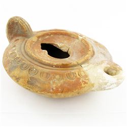 Rare Ancient Roman Oil Lamp 1900 Y/O  (ANT-741)