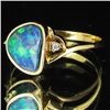 Image 2 : 11.85twc Opal Diamond 14k Gold Ring (JEW-3406)