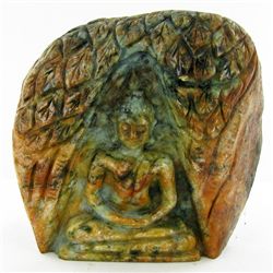 Hand Carved Burma Jade Thai Buddha (ANT-1911)