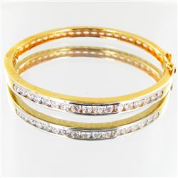 63.4twc Lab Diamond Gold Vermeil Bracelet (JEW-3536)