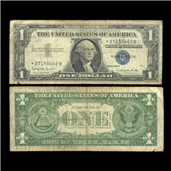 1957B $1 Silver Certificate Star Note Circ RARE (COI-4698)