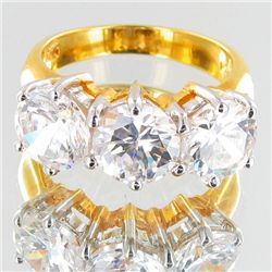 19.8twc Lab Diamond Gold Vermeil Ring (JEW-3524)