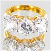 Image 1 : 19.8twc Lab Diamond Gold Vermeil Ring (JEW-3524)