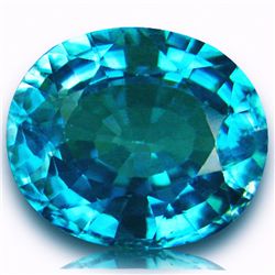 4.61ct  Awesome Fire Natural Blue Zircon (GEM-35164)