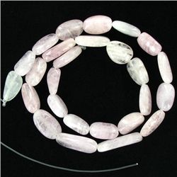 183twc Strong Pink Clean Morganite Cab Strand (JEW-3313A)