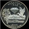 Image 1 : 2003S US Arkansas Quarter Graded PR70 DCAM (COI-6361)