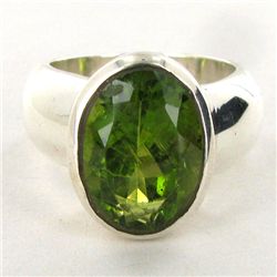 72.59twc Peridot Sterling Ring (JEW-2820)