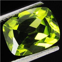 2ct Top Peridot Cushion Cut (GMR-1094A)