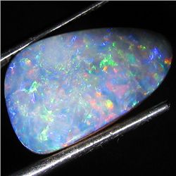 8.31ct Australian Black Opal Doublet Full Fire (GEM-35838)