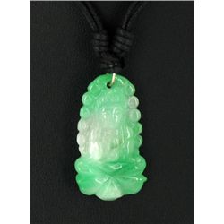 35ct Hi Grade Translucent Jade Kwan Yin Pendant (JEW-2505)