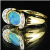 Image 2 : 20.05twc Opal Diamond 14k Gold Ring (JEW-3407)