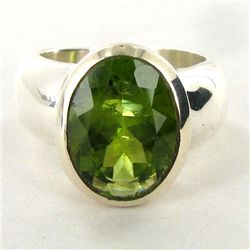 65.96twc Peridot Sterling Ring (JEW-2831)