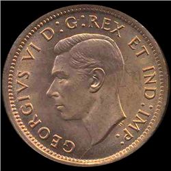 1939 Canada 1c GEM BU MS65 Red (COI-7916)