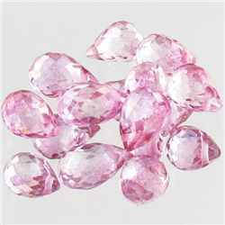 10.95ct Pink Topaz Briolette Parcel  (GEM-38775G)