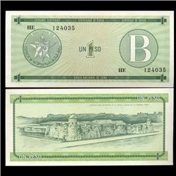 1985 Cuba 1p Foreign Exch Crisp Unc RARE Ser B (CUR-05592)