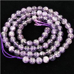 75twc Amethyst Bead Strand 18" (JEW-3002)