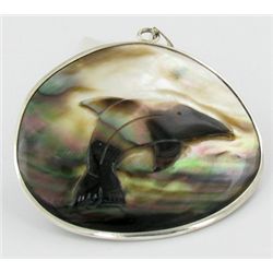 Sterling Mother of Pearl Pendant (JEW-1394)