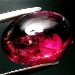 6.93ct Oval Cabochon Red Violet Tourmaline (GEM-35294)