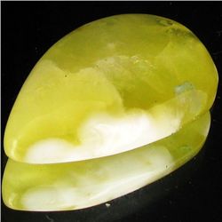 34.15ct Lemon Prehnite Cabochon (GEM-35685)