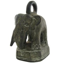 Antique Bronze Thai Elephant Opuim Weight (ANT-1915)