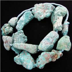 1640ct Natural Turquoise Chunk Strand (JEW-3464)